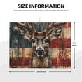 thumbnail image 2 of Honeii American Flag Deer Art Print Kitchen Drying Mat Coffee Bar Mat Hide Stain Coffee Maker Mat for Countertops Coffee Pot Dish Drying Mat, 2 of 7