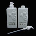 thumbnail image 1 of 2x Botellas Vacías Recargables con Bomba Pulverizadora para Champú, Gel de , Acondicionador - Blanco Macarena Botellas de gel de ducha vacías, 1 of 5
