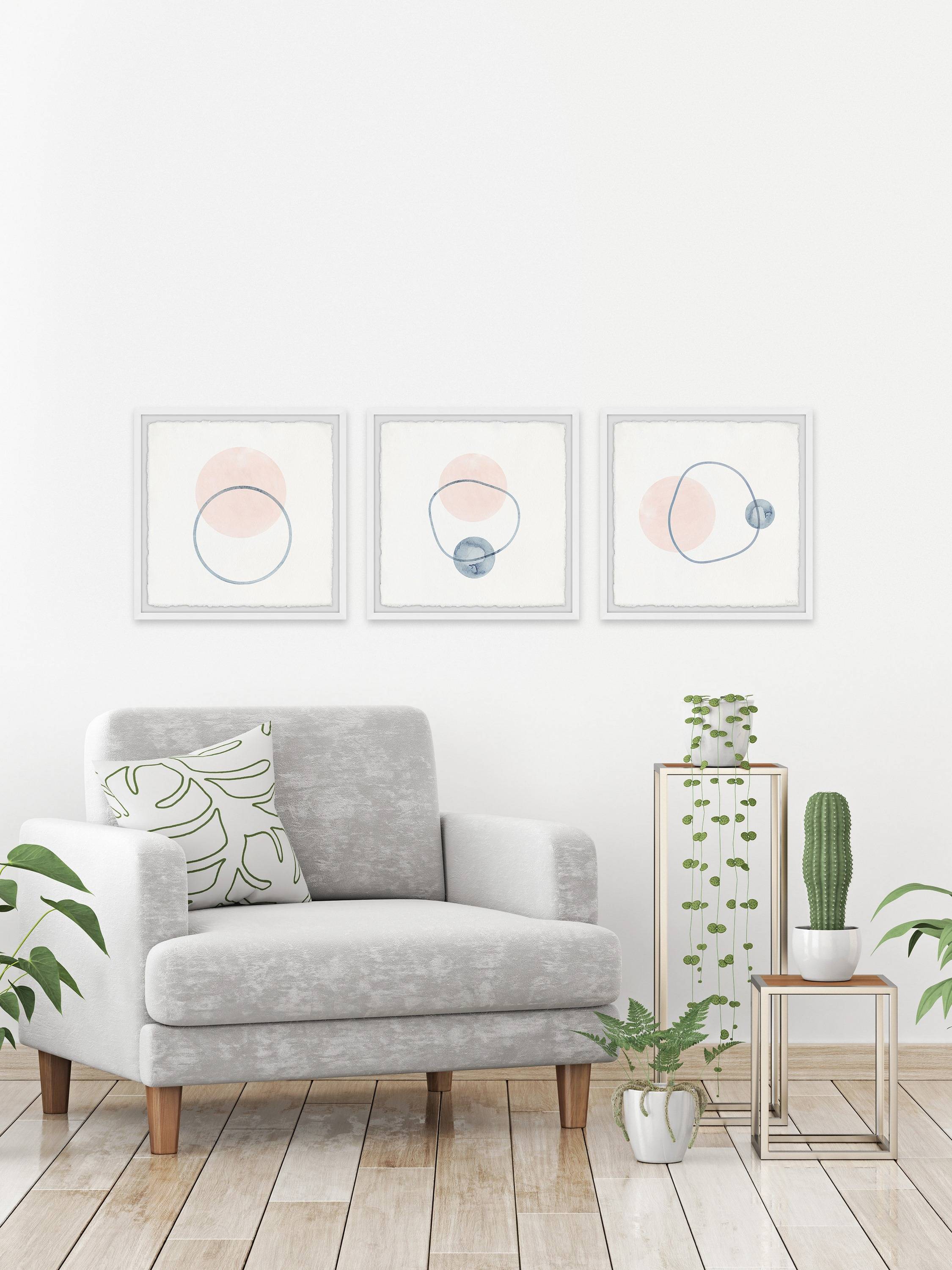 Parvez Taj Three Orbiting Circles Triptych