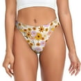 thumbnail image 1 of Fotbe Boho Flowers Tanga Sin Costuras para Mujer con Estampado – Panties Invisibles, Transpirables y Cómodos para Uso Diario-4X-Large, 1 of 6