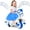 Blue, variant on OLAKIDS 2 in 1 Ride on Motorcycle and Horse, Unicorn 6V Battery Powered Ride on Toy with Up & Down Function, MP3, Power Display, Training Wheels, Kids Electric Vehicle Aged 3-6 Years