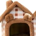 thumbnail image 3 of Cama cómoda para gatos Sunnimix Casa del gato Marrón, 3 of 8