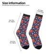 thumbnail image 2 of Fuzoiu Sea Animals Print Kids Socks For Boys Girls,Grip Crew Socks with Non Slip,Lightweight Stretch Crew Socks,Toddlers Crew Boot Socks, 2 of 5