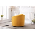 thumbnail image 4 of CAROCC Modern Akili Swivel Accent Chair Barrel Chair for Home Living Room Modern Leisure Chair Yellow, 4 of 6