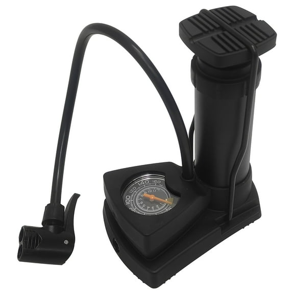 Portable Mini Pedal Bicycle Pump Inflator with Air Pressure Gauge