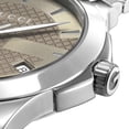 thumbnail image 3 of Gucci G-Timeless Stainless Steel Taupe Dial Date Quartz Mens Watch YA1264107, 3 of 5
