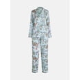 thumbnail image 5 of Joyspun Women’s Stretch Satin Sleep Top and Pants, 2-Piece Set, Sizes XS to 3X, 5 of 5