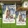thumbnail image 4 of Merry Christmas Shetland Sheepdog Snowy Winter with Gifts Tree Decorations Garden Flag 12x18in Double Sided Sheltie Dog Lover Gifts Outdoor Decor - 12020, 4 of 5