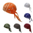 thumbnail image 3 of harmtty Bandana Multi-color Hip Hop Cotton Cashew Printing Pirate Headscarf Beanie Hat for Streetwear,Coffee, 3 of 8