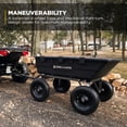 thumbnail image 6 of Gorilla Carts 10 Cu Ft Poly Yard Dump Cart with Quick-Release, 1500 lb Capacity, Black, 6 of 8