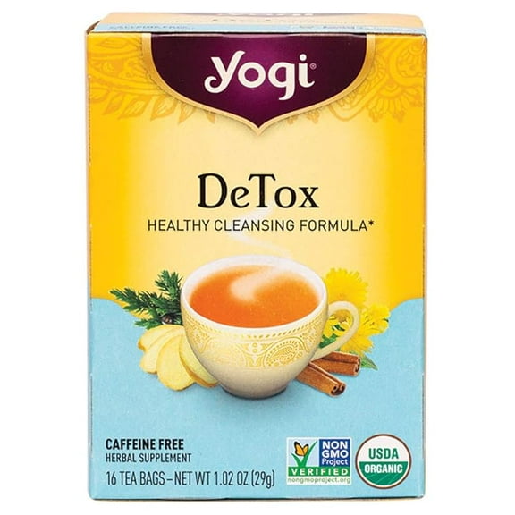 Yogi Organic Detox Tea, 16 ct ( Pack of 2 )