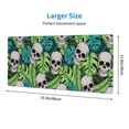 thumbnail image 4 of Disketp Gaming Mouse Pad Skull And Palm Leaves Pattern Large Mouse Mat Long Extended Desk Pad Non-Slip Rubber Mice Pads Stitched Edges Thin Pad (11.8x31.5 Inch), 4 of 9
