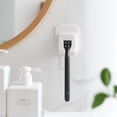 thumbnail image 3 of HEVIRGO Shaver Holder Wall Mounted Strong Stickiness PS Bathroom Wall Hooks Razor Holder for Home White PS, 3 of 8
