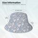 thumbnail image 3 of Fotbe Lily Flower Sombrero Tipo Pescador con Estampado – Sombrero de Sol de Algodón de Moda para Playa, Golf, Pesca, 3 of 6