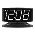thumbnail image 1 of Reloj despertador Sharp Home con base giratoria digital LED, color negro y blanco, 1 of 6