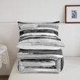 thumbnail image 5 of Homewish Retro Abstract Stripes Twin Comforter Sets,Vintage Geometric Art Bedding Set,Gray,Reversible,2-Piece,1 Comforter and 1 Pillowcase, 5 of 7