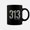 Black, variant on Detroit Area Code Coffee Mug