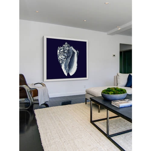 Marmont Hill "Indigo Shell II" Framed Painting Print