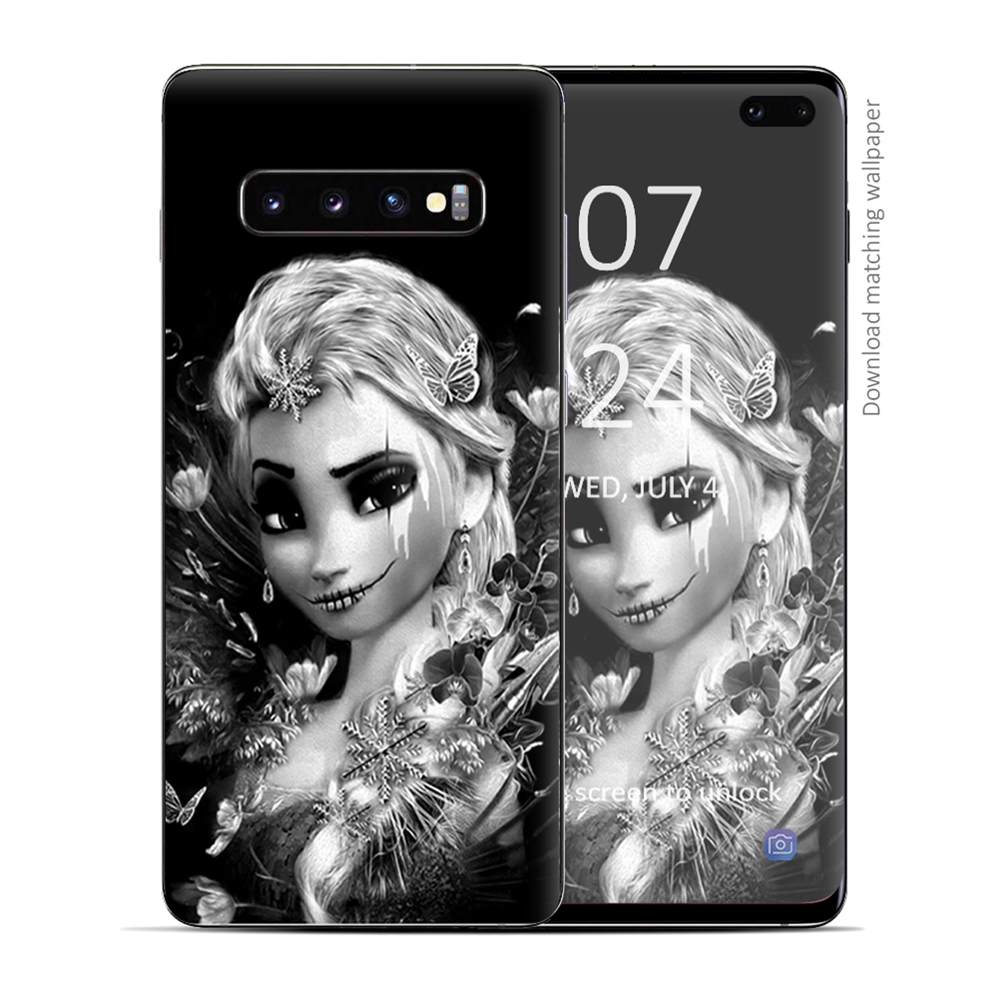 Skin Decal Vinyl Wrap for Samsung Galaxy S10 Plus - decal stickers skins cover - cold Princess