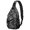 Geometric Diamond Black Pattern, variant on Geometric Triangle Brown Pattern Sling Backpack, Unisex Daily Travel Sling Pack with Side Mesh Pockets, Adjustable Ambidextrous Strap Gift Ideas for Hiking Cycling Walking
