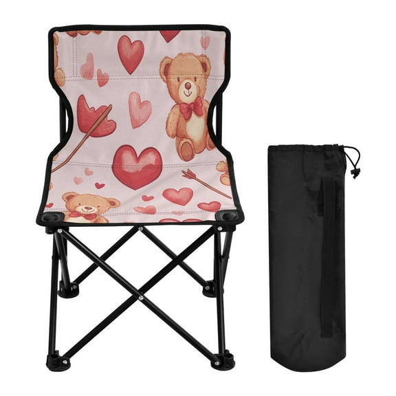 BZSMCE Camping Chairs Modern Sweetheart Bears Pattern Folding chair
