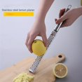 thumbnail image 3 of 1pc Lemon Grater, Multi-purpose Stainless Steel Sharp Vegetable Fruit Tool, Cheese Shavings Planer Kitchen Accessories, 3 of 4