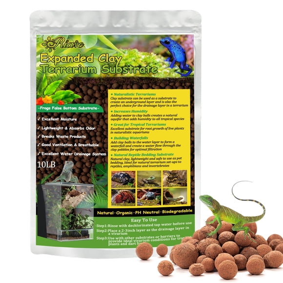 Sustrato para terrario, arcilla para reptiles Riare, 4-16 mm, 4,5 kg