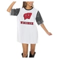 thumbnail image 2 of Women's Gameday Couture  White Wisconsin Badgers Full Sequin Jersey Dress, 2 of 4