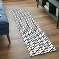thumbnail image 5 of Minimalist Art Kitchen Runner Rug 2x6 Washable Runners for Hallway Non Slip Black White Boho Abstract Floral Lattice Large Area Rug Indoor Carpet for Bathroom Laundry Entryway Bedroom Living Room, 5 of 9