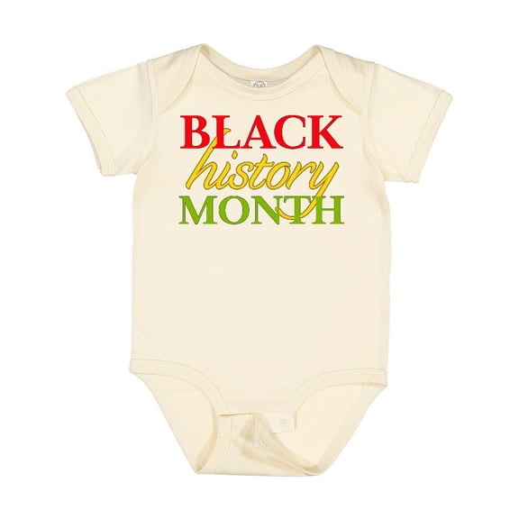 Inktastic Black History Month- Red, Green, Yellow Boys or Girls Baby Bodysuit