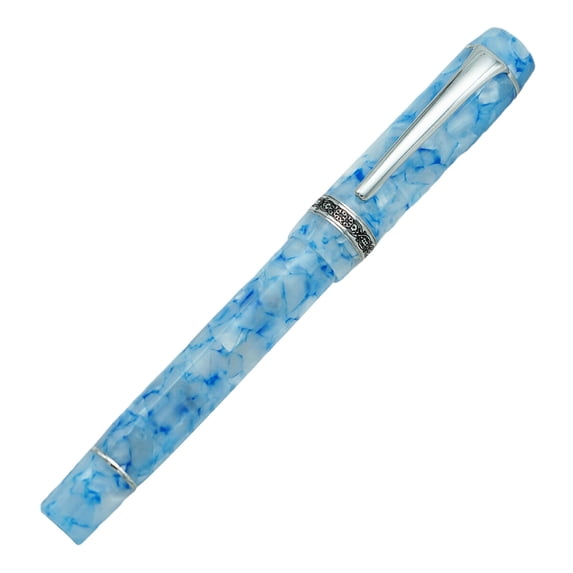 YeekTok 0.7mm Metal Fountain Pen, Ink Pen, Iridium EF/F/M Nib Writing, Ice Blue