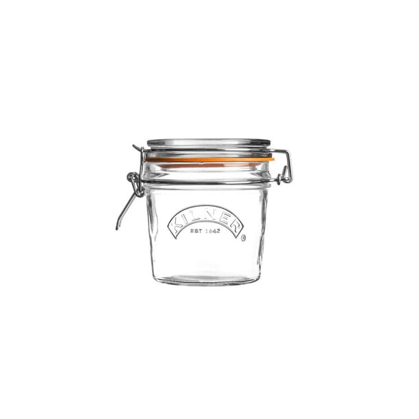 Frasco de vidrio Kilner redondo con tapa tipo palanca de 350 ml