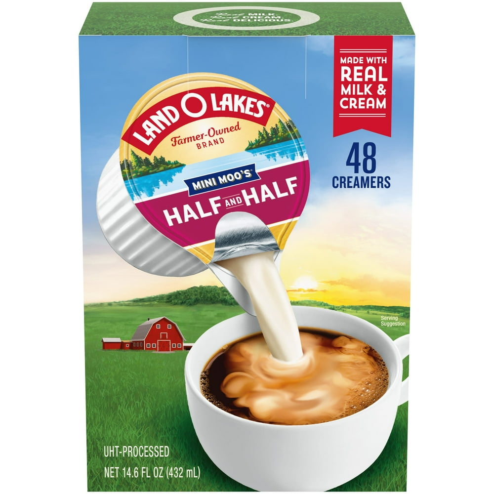Land O Lakes Mini Moo’s Half & Half Creamer Singles, 48 Count Walmart