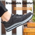 thumbnail image 2 of AUXDIQ Safety Trainers Men Women Steel Toe Cap Trainers Lightweight Work Shoes Comfy Industrial Sneakers Construction Work Boots, 2 of 5