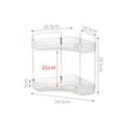 thumbnail image 4 of 2-Tier Corner Bathroom Counter Organizer Bathroom Countertop Shelf Makeup Organizer for Vanity Perfume Tray for Corner Storage, 4 of 6