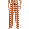 thumbnail image 1 of Pajama Pants Men Ghost Pjs Pants Halloween Men With Drawstring And Pockets Comfortable Mens Pajamas Pants Orange L, 1 of 5