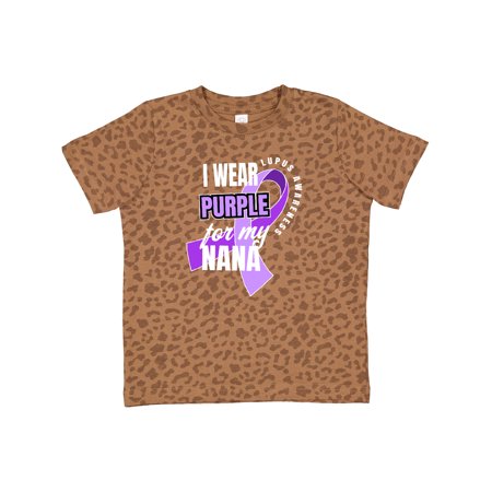 

Inktastic I Wear Purple for My Nana Lupus Awareness Gift Toddler Boy or Toddler Girl T-Shirt