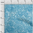 thumbnail image 2 of oneOone Georgette Viscose Light Blue Fabric Moire Sewing Material Print Fabric By The Yard 42 Inch Wide, 2 of 4