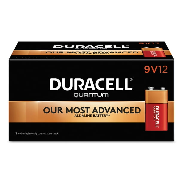 Duracell Quantum Alkaline Batteries, 9V, 72/CT DURQU1604