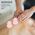 thumbnail image 3 of 4pcs Silicone Cupping Set Vacuum Suctions Massage Cups For Body Sculptings And Reduction Silicone Cupping Set For Home Use Pink, 3 of 6