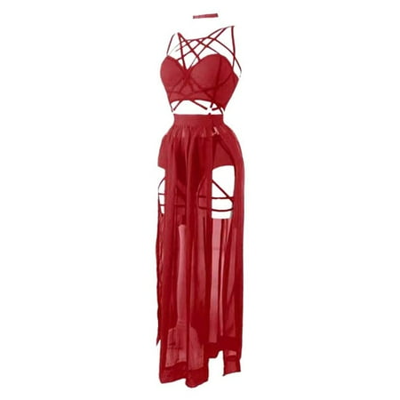 Yuhangmm Women s Three Piece Dresses With Straps And Padded Skirts Lingerie Plus Size Lingerie plus Size Lingerie for Women Chemise