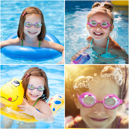 CSHIDWORLD KIDS SWIM GOGGLES 3-15, DESIGN, 2 PACK SWIMMING GOGGLES NO LEAKING ANTI FOG KIDS GOGGLES FOR BOYS GIRLS