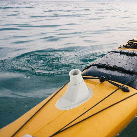 YSNOOWE 1Pack Fishing Rod Storage Holder Rectangular Grey PVC for Small Boats and Kayaks