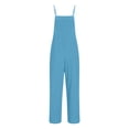 thumbnail image 7 of GILIGEGE Jumpsuits for Women Casual Summer Outfits Rompers Comfy Beach Vacation Trendy Overalls Jumpers Fashion Clothes 2025 Womens Rompers for Summer Cotten Linen Strappy Overall Dress Pants, 7 of 7