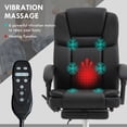 thumbnail image 4 of Vinsetto Vibration Massage Office Chair, Executive Office Chair, Black, 4 of 10