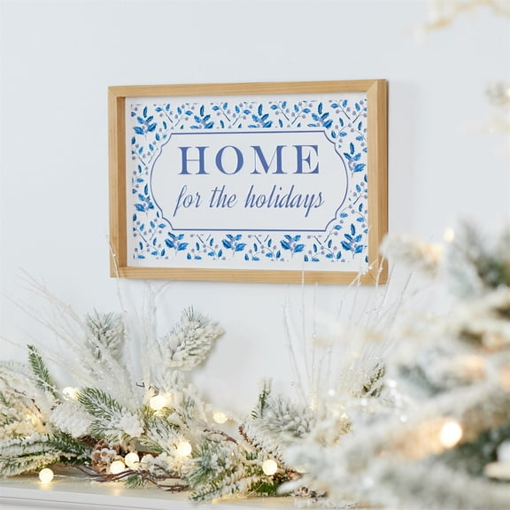 Melrose International Home for the Holidays Sign 15.5"L x 9.5"H MDF/Wood