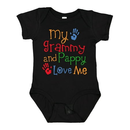

Inktastic Grammy and Pappy Love Me Gift Baby Boy or Baby Girl Bodysuit