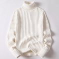 thumbnail image 4 of Suéter de hombre, suéter de cuello largo, solapa delgada, suéter de terciopelo de una pieza para escuela secundaria, estudiante masculino, cuello medio alto, 4 of 6