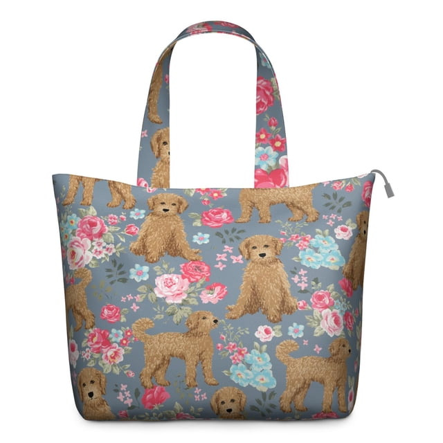 Sac de Voyage Imprimé Chien pour Femmes, Motif Chiot Mignon et Adorable, Sac Weekender pour Usage Quotidien