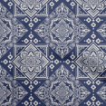 thumbnail image 1 of oneOone Cotton Cambric Navy Blue Fabric Asian Block Quilting Supplies Print Sewing Fabric By The Yard 42 Inch Wide, 1 of 4